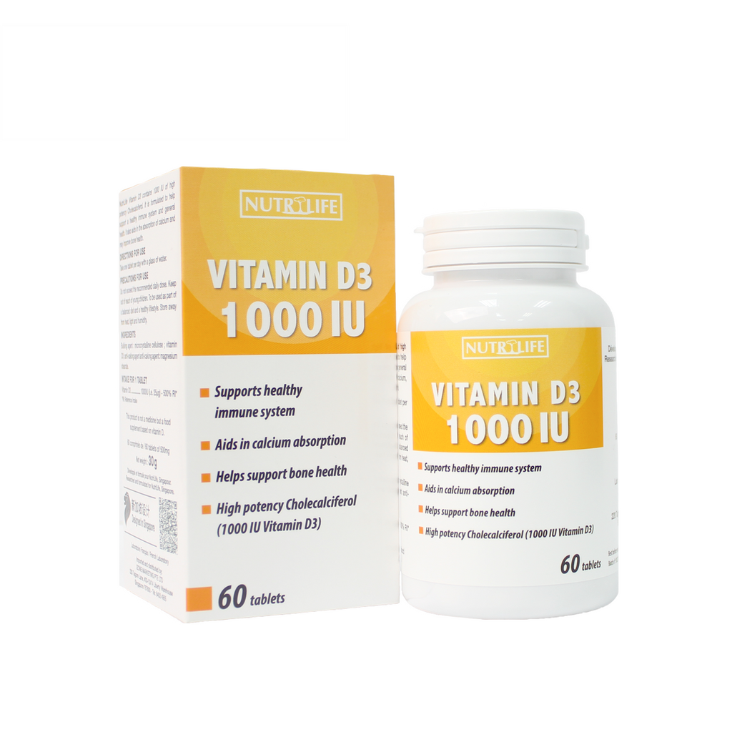 Buy NutriLife Vitamin D3 1000IU - Singapore | Colorplay Enterprise
